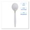 Boardwalk Mediumweight Polystyrene Cutlery, Soup Spoon, White, PK1000 PK BWKSOUPSPOON - alternate 5